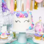 anniversaire sur le thème des licornes