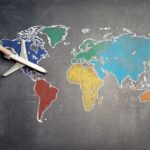carte monde avion