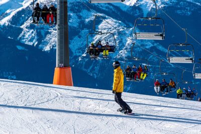 ski et skieur
