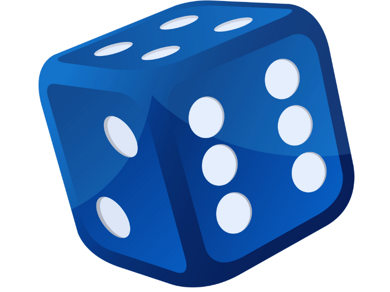 dés en ligne bleu